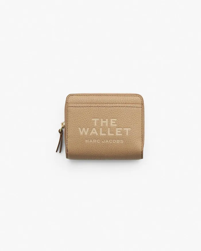 Marc Jacobs Small Wallets Women The Leather Mini Compact Wallet Camel