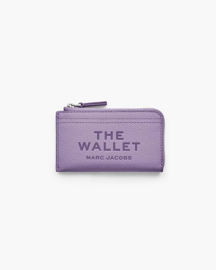 Marc Jacobs Small Wallets Women The Leather Top Zip Multi Wallet Lilac