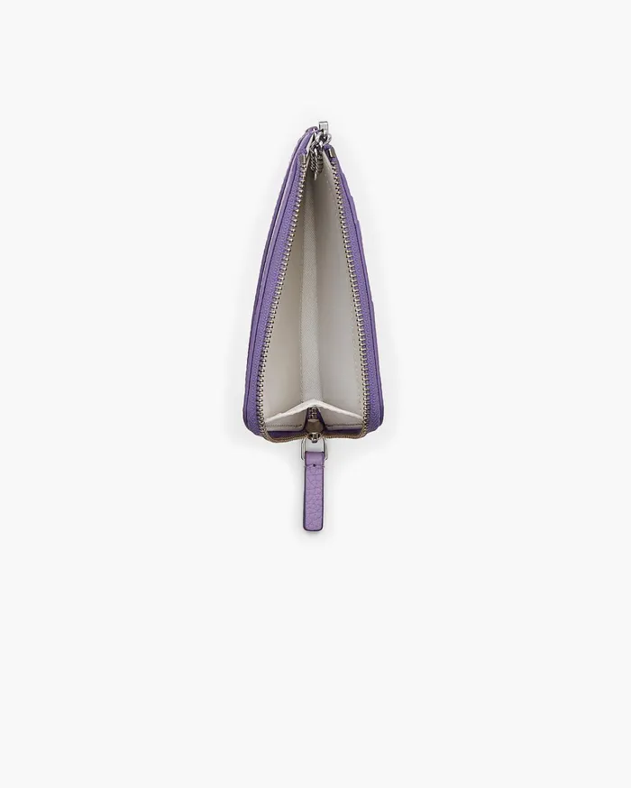 Marc Jacobs Small Wallets Women The Leather Top Zip Multi Wallet Lilac