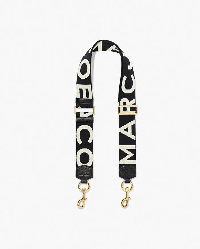 Marc Jacobs Straps Women The Logo Webbing Strap Blackwhite