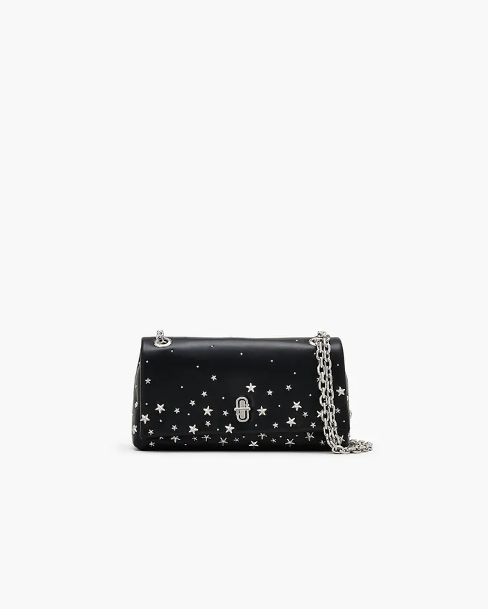 Marc Jacobs The Dual Bag Women The Star Studded Dual Chain Wallet Black