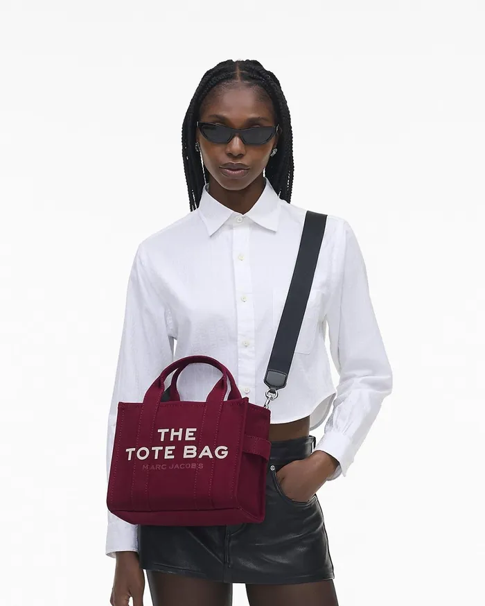 Marc Jacobs The Tote Bag Women The Canvas Small Tote Bag Oxblood
