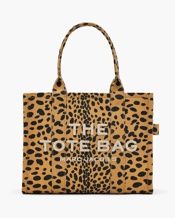 Marc Jacobs The Tote Bag Women The Cheetah Canvas Large Tote Bag Black Multi