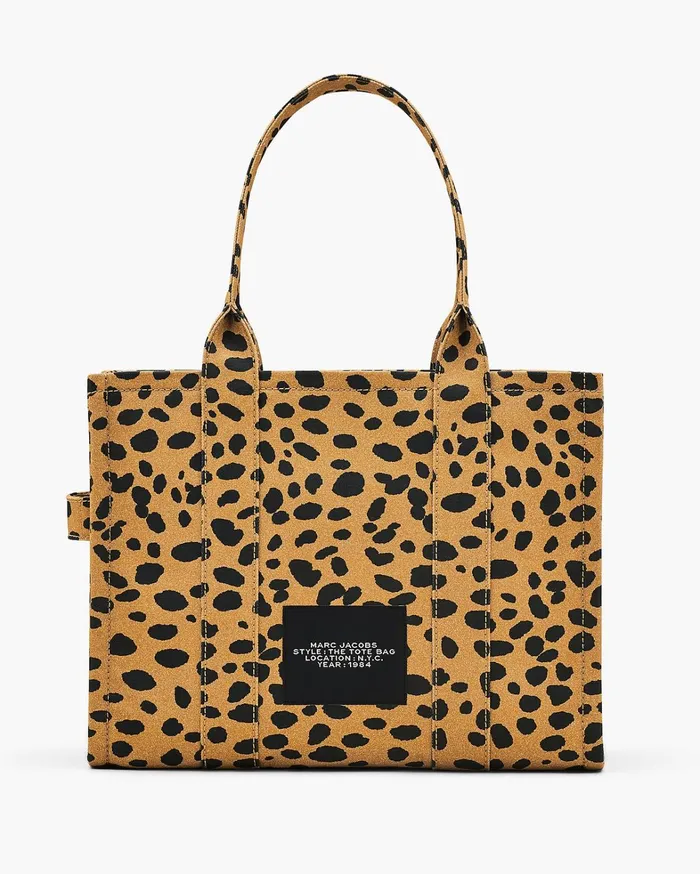 Marc Jacobs The Tote Bag Women The Cheetah Canvas Large Tote Bag Black Multi