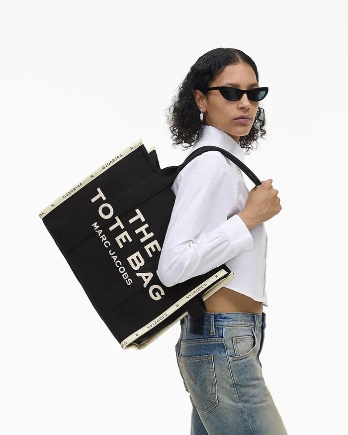 Marc Jacobs The Tote Bag Women The Jacquard Large Tote Bag Black