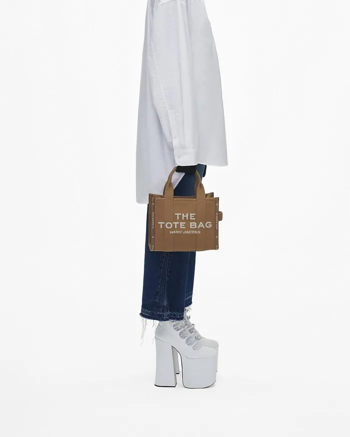 Marc Jacobs The Tote Bag Women The Jacquard Small Tote Bag Camel