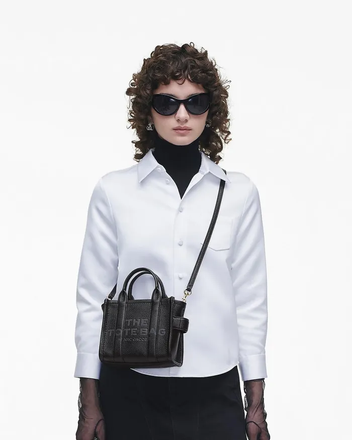 Marc Jacobs The Tote Bag Women The Leather Crossbody Tote Bag Black