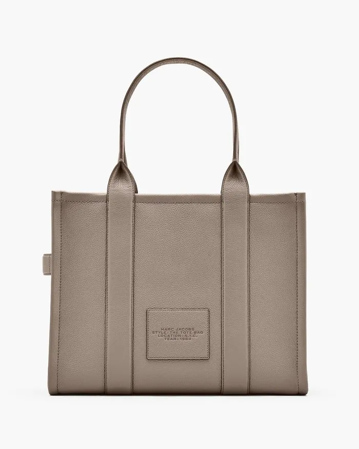 Marc Jacobs The Tote Bag Women The Leather Large Tote Bag Cement