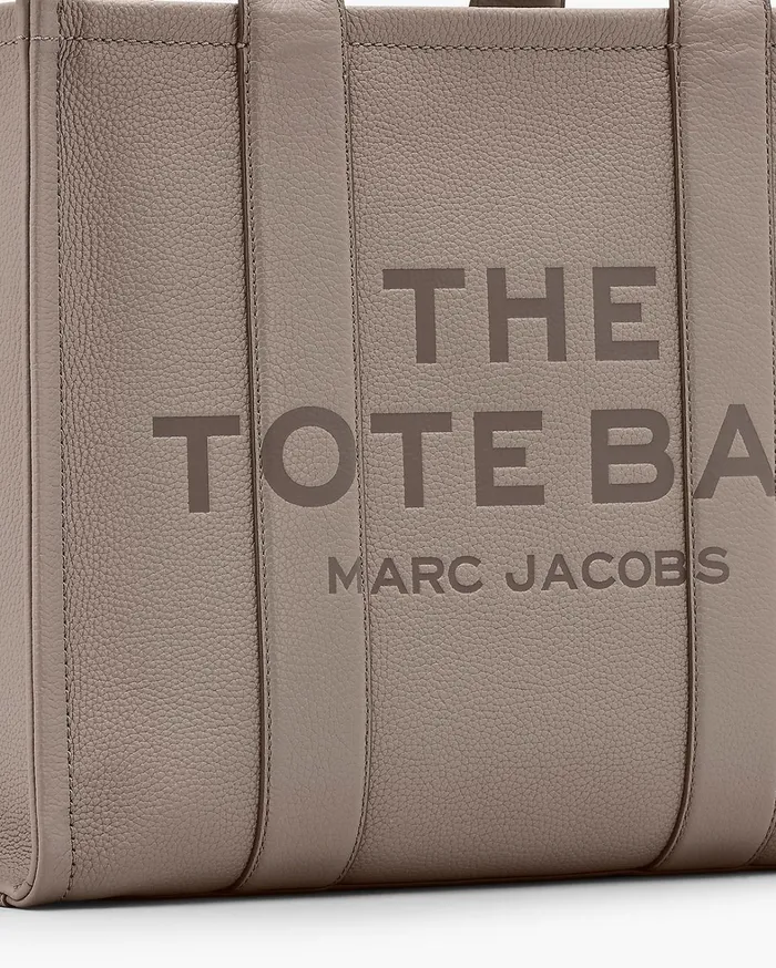 Marc Jacobs The Tote Bag Women The Leather Large Tote Bag Cement