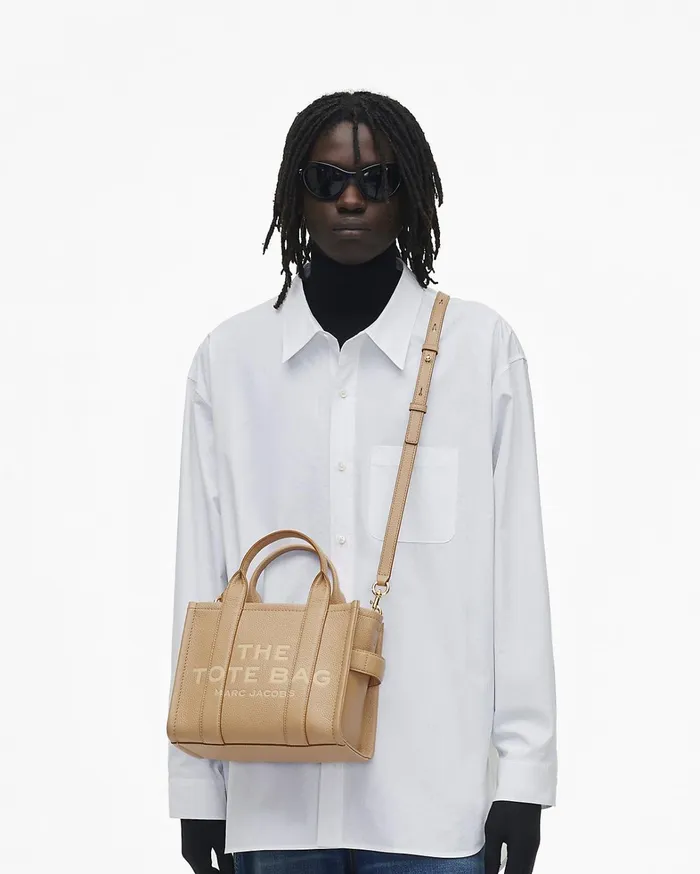 Marc Jacobs The Tote Bag Women The Leather Small Tote Bag Camel