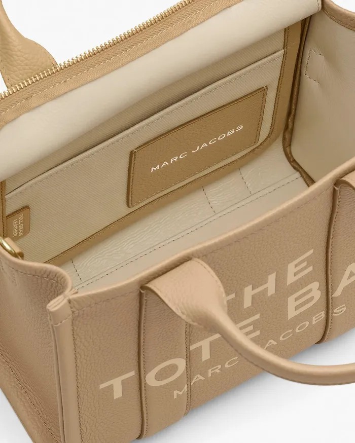 Marc Jacobs The Tote Bag Women The Leather Small Tote Bag Camel
