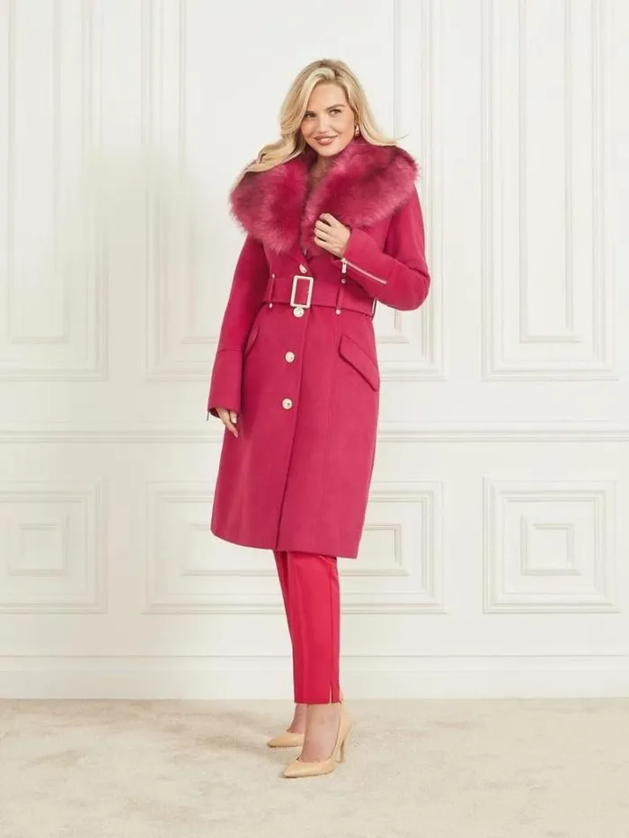 Marciano Alice WoolBlend Coat Viva Pink Women Jackets Marciano Alice WoolBlend Coat Viva Pink Women Jackets