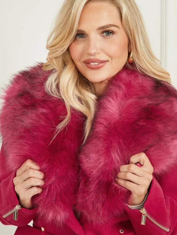 Marciano Alice WoolBlend Coat Viva Pink Women Jackets Marciano Alice WoolBlend Coat Viva Pink Women Jackets