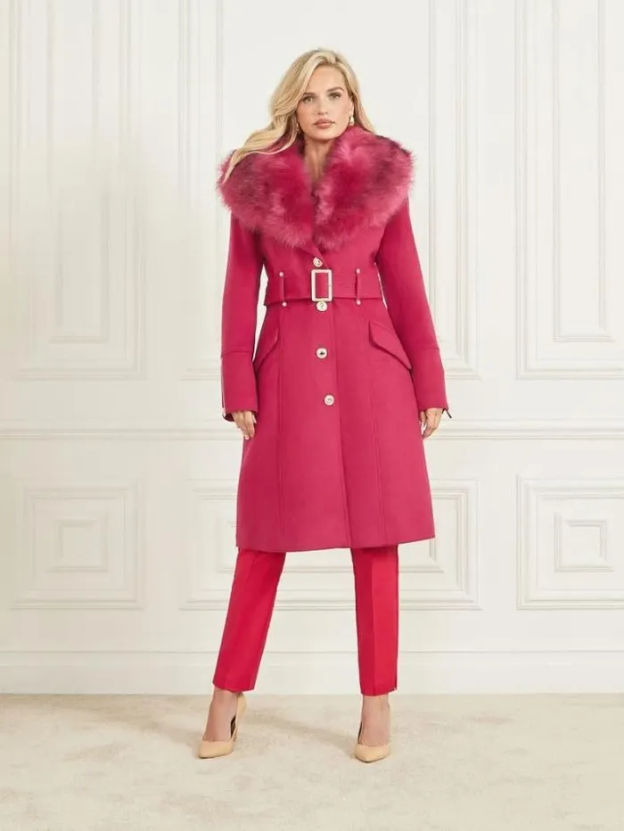 Marciano Alice WoolBlend Coat Viva Pink Women Jackets Marciano Alice WoolBlend Coat Viva Pink Women Jackets