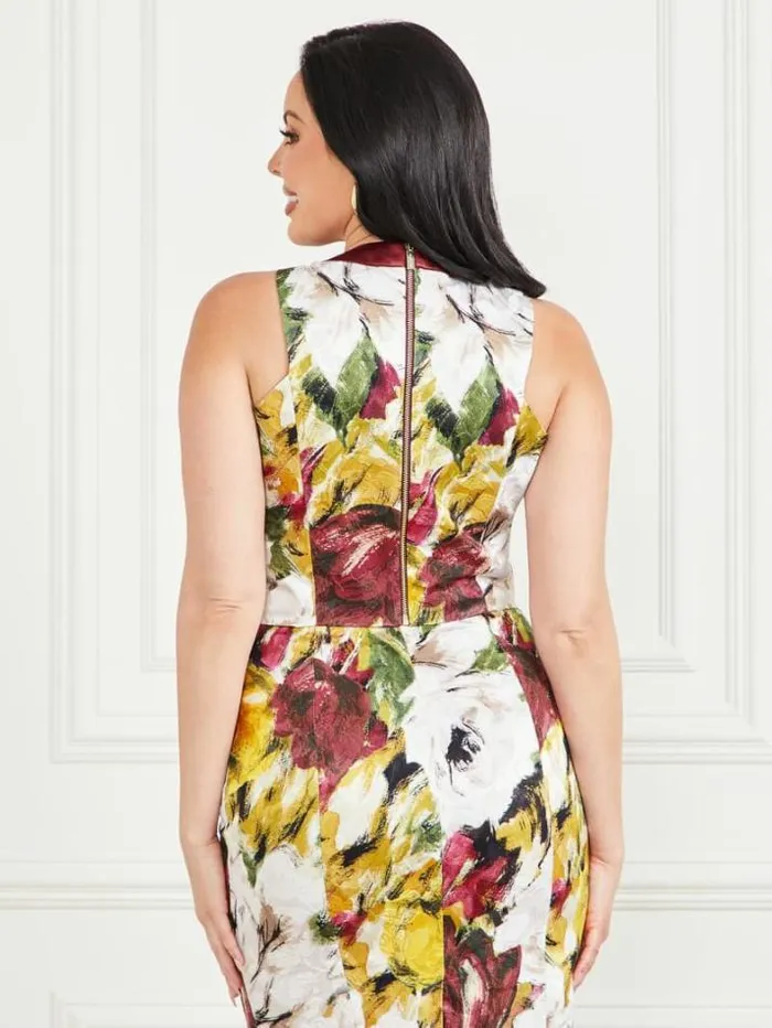 Marciano Autumn Garden Brocade Top Autumn Garden Print Women Tops And Sweaters Marciano Autumn Garden Brocade Top Autumn Garden Print Women Tops And Sweaters