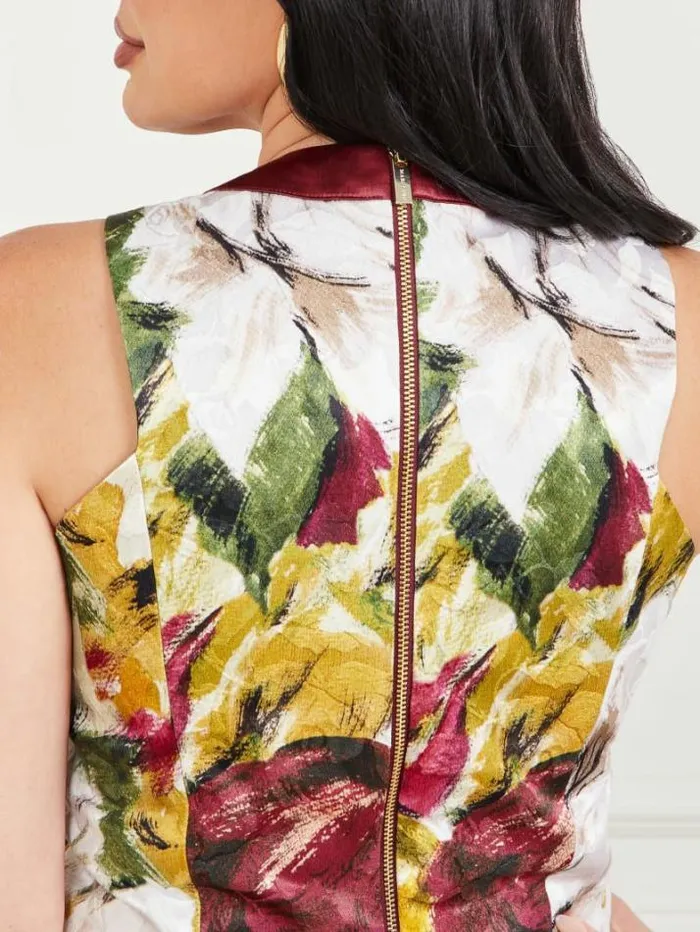Marciano Autumn Garden Brocade Top Autumn Garden Print Women Tops And Sweaters Marciano Autumn Garden Brocade Top Autumn Garden Print Women Tops And Sweaters