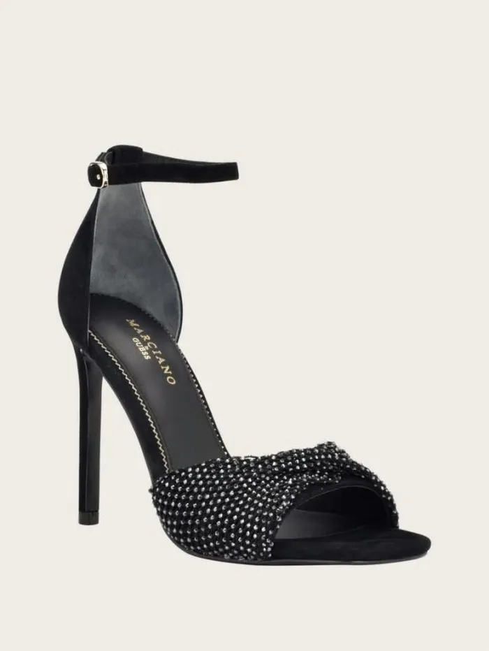 Marciano Balie Rhinestone Sandal Black1 Women Shoes
