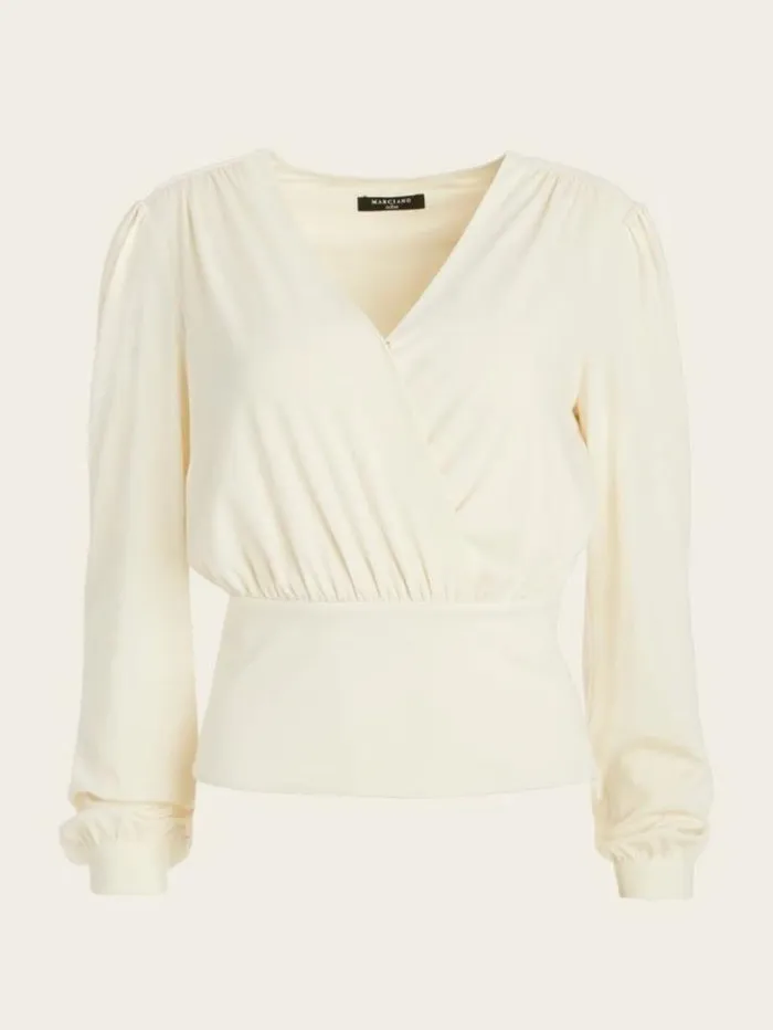 Marciano Celeste LongSleeve Top Sandy Shore Women Tops And Sweaters Marciano Celeste LongSleeve Top Sandy Shore Women Tops And Sweaters