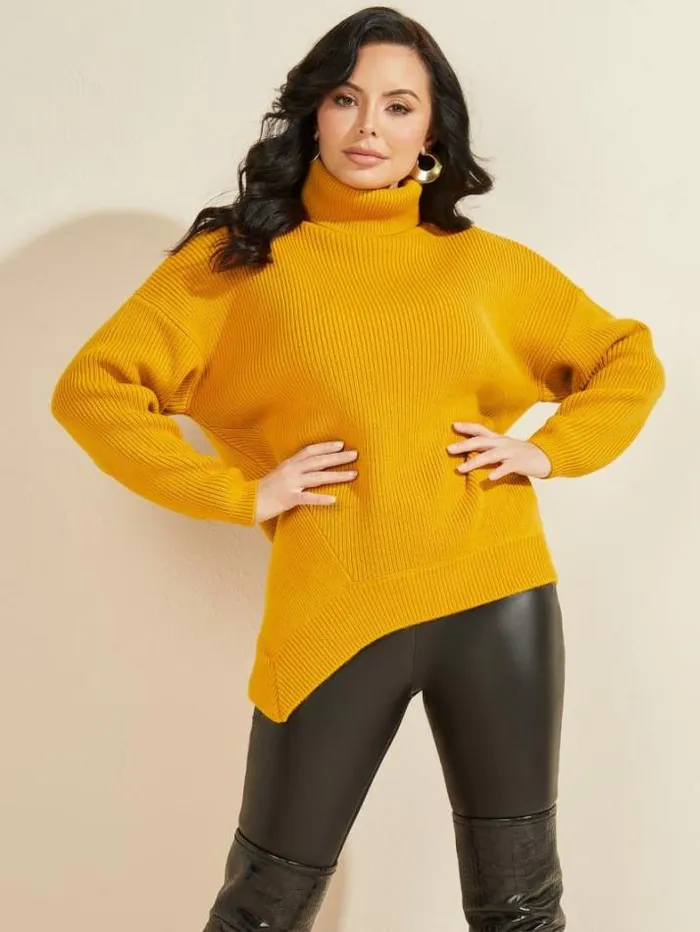 Marciano Liam Sweater Tunic Dune Gold Women Tops And Sweaters