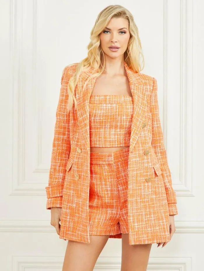 Marciano Luella Tweed Blazer Mayan Sunset Multi Women Jackets Marciano Luella Tweed Blazer Mayan Sunset Multi Women Jackets