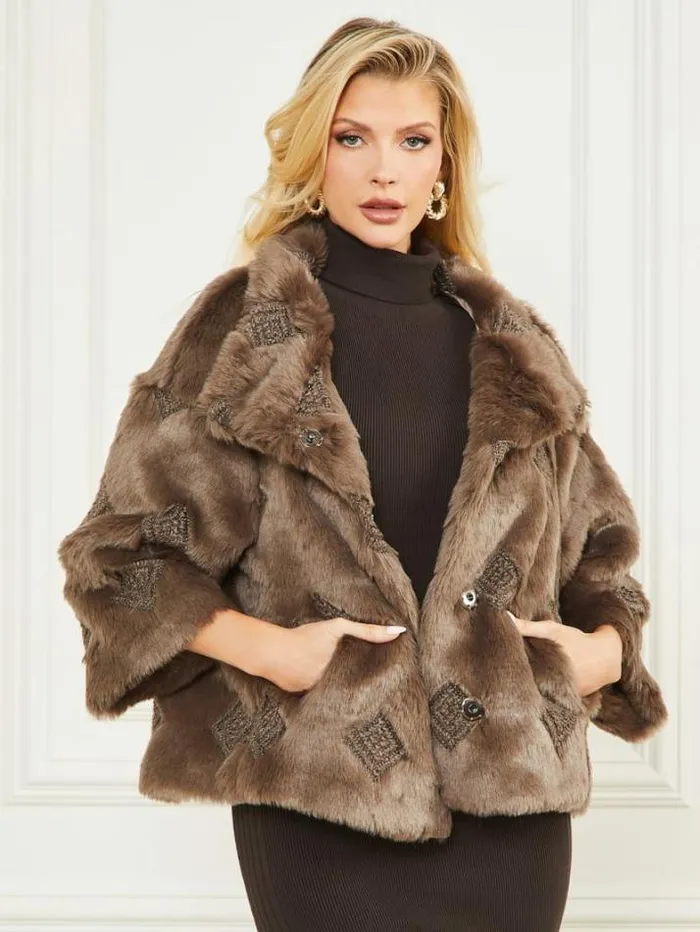 Marciano Luna Jacket Allover Embroidered Bisqu Women Jackets Marciano Luna Jacket Allover Embroidered Bisqu Women Jackets