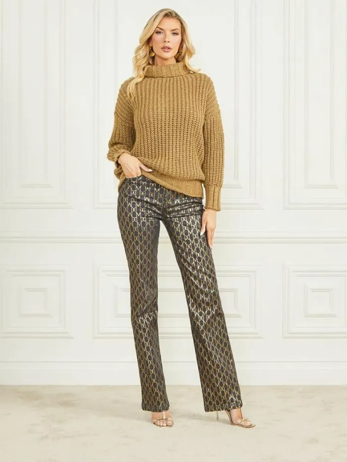 Marciano Promise WoolBlend Sweater Cider Gold Multi Women Tops And Sweaters