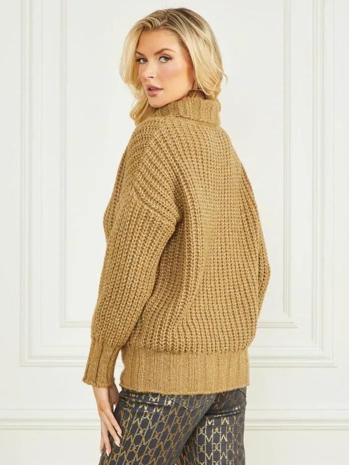 Marciano Promise WoolBlend Sweater Cider Gold Multi Women Tops And Sweaters