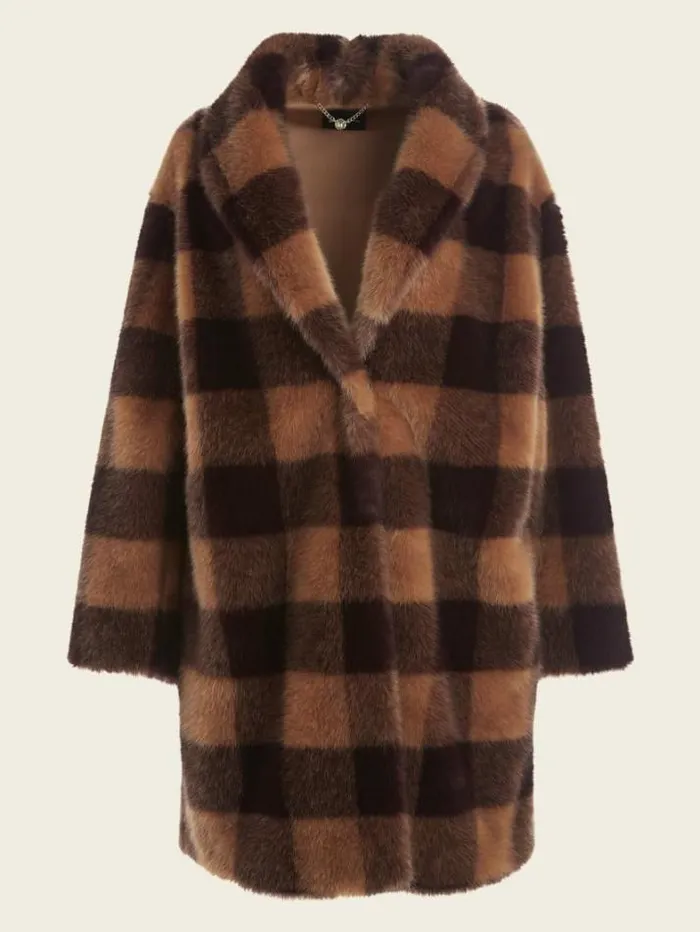 Marciano Rochelle Coat Camel And Dark Bourbon Bi Women Jackets