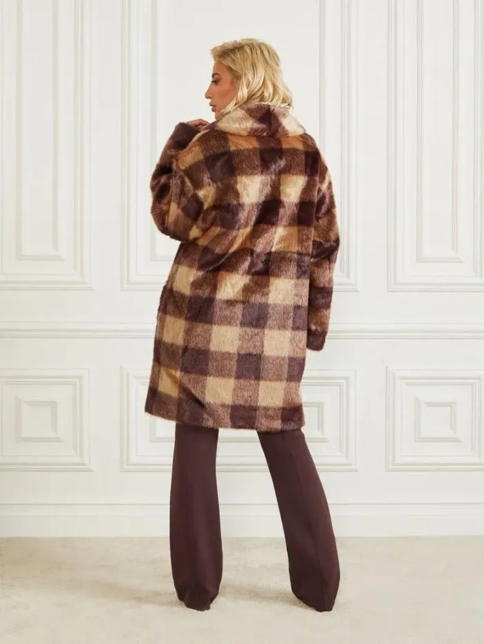 Marciano Rochelle Coat Camel And Dark Bourbon Bi Women Jackets