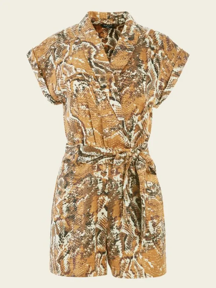 Marciano Secret Snakeskin Romper Secret Skin Print Women Dresses