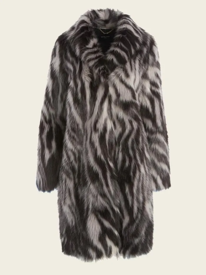 Marciano Smoke And Mirrors FauxFur Coat Smoke And Mirrors Abstrac Women Jackets Marciano Smoke And Mirrors FauxFur Coat Smoke And Mirrors Abstrac Women Jackets