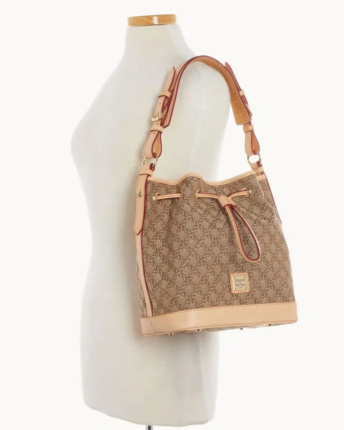 Maritime Drawstring Brown Women Dooney and Bourke Shoulder Bags