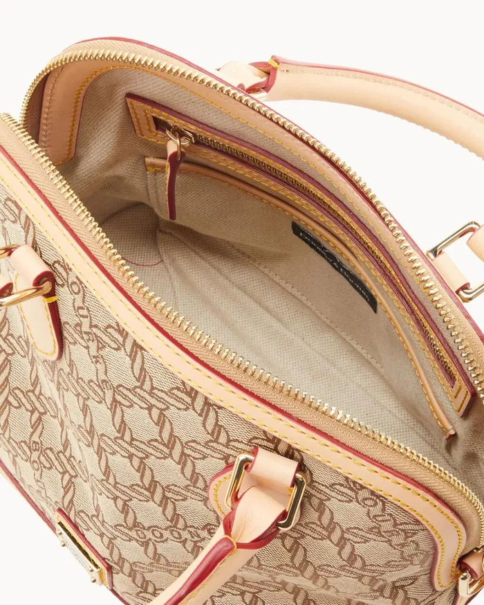 Maritime Satchel Brown Women Dooney and Bourke Satchels
