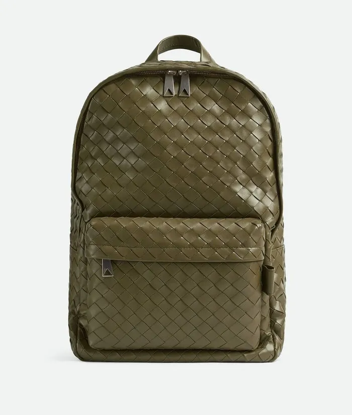 Men Bottega Veneta Backpack Intrecciato Backpack Mud