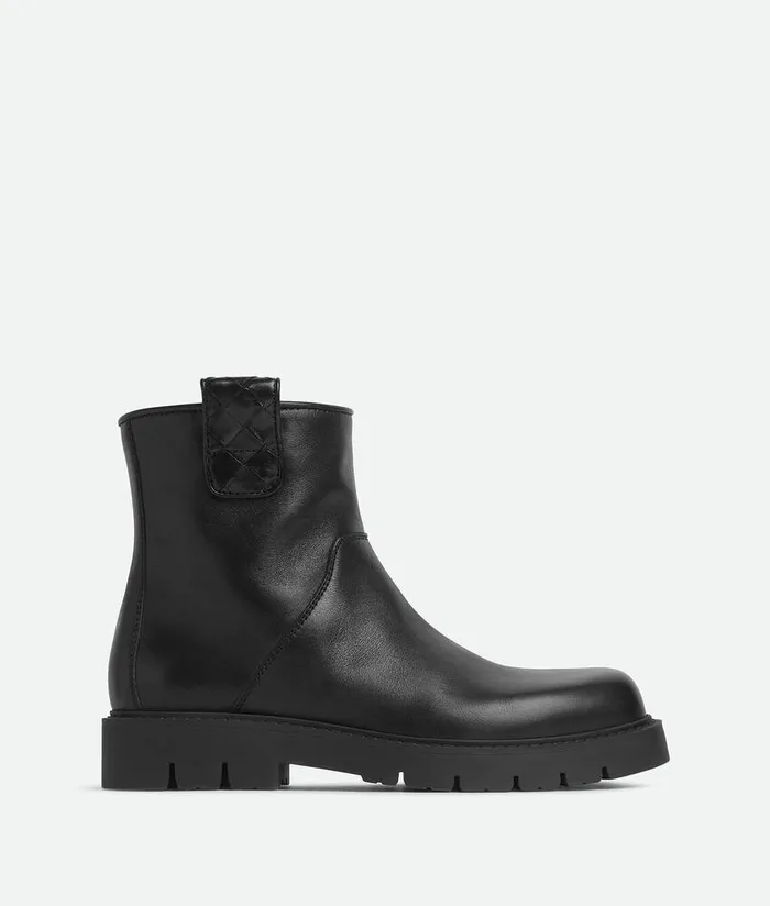 Men Bottega Veneta Boots Haddock Ankle Boot Black