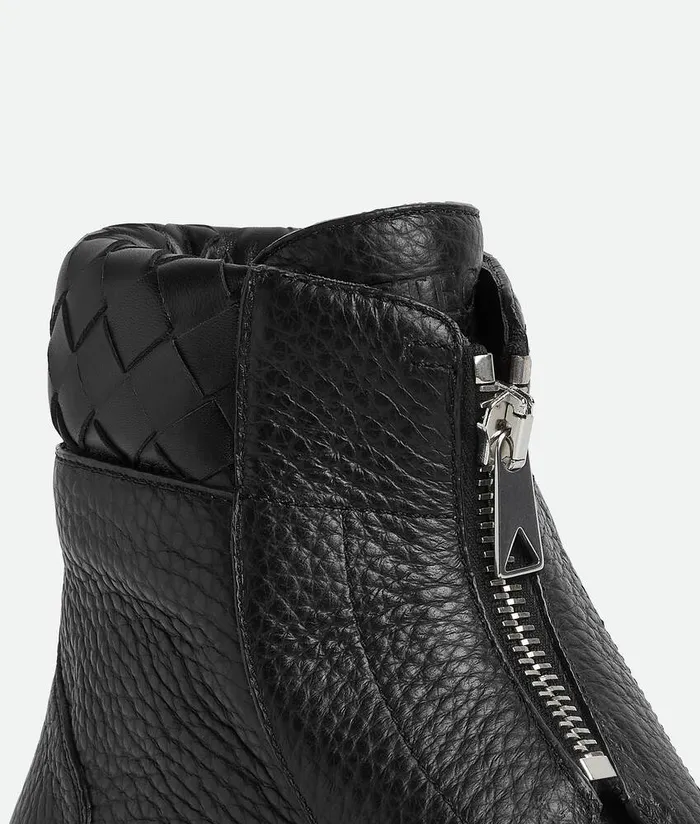 Men Bottega Veneta Boots Haddock Ankle Boot Black