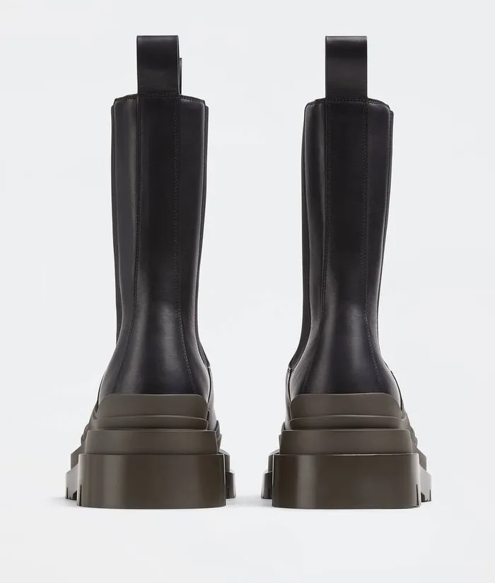 Men Bottega Veneta Boots Tire Chelsea Boot Black Camping