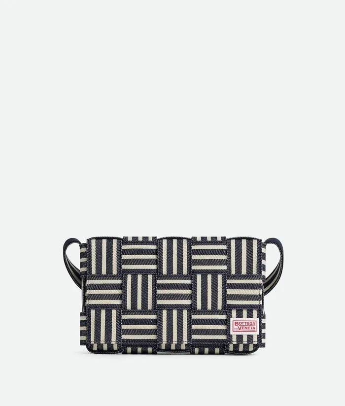 Men Bottega Veneta Crossbody Cassette Navywhiteblack