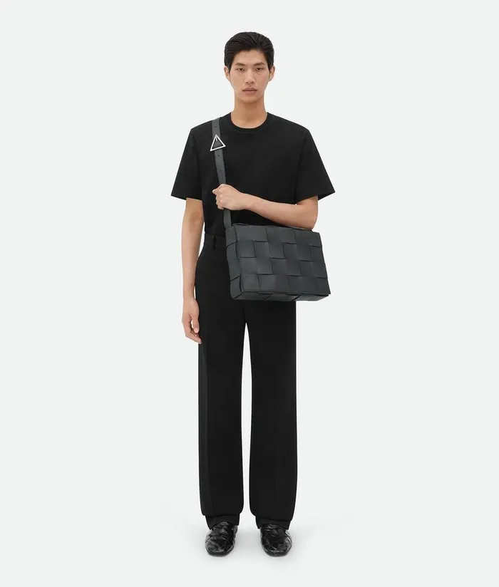 Men Bottega Veneta Crossbody Maxi Cassette Ardoise
