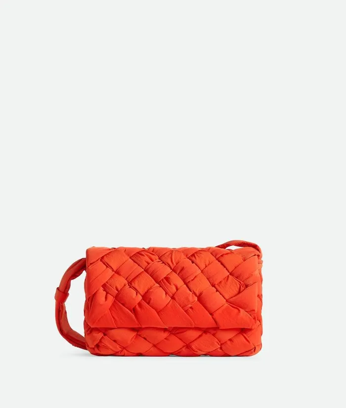Men Bottega Veneta Crossbody Small Rumple Messenger Orange