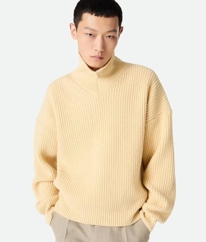 Men Bottega Veneta Knitwear Wool And Cashmere Jumper Shell