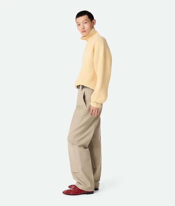 Men Bottega Veneta Knitwear Wool And Cashmere Jumper Shell
