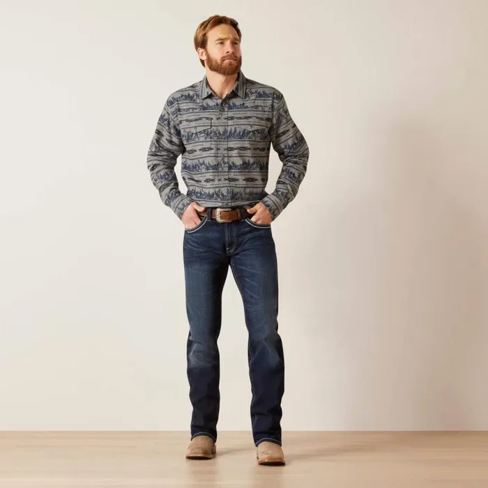 Men Button Down Shirts Ariat Harlow Retro Fit Shirt Indigo Coast Men Button Down Shirts Ariat Harlow Retro Fit Shirt Indigo Coast