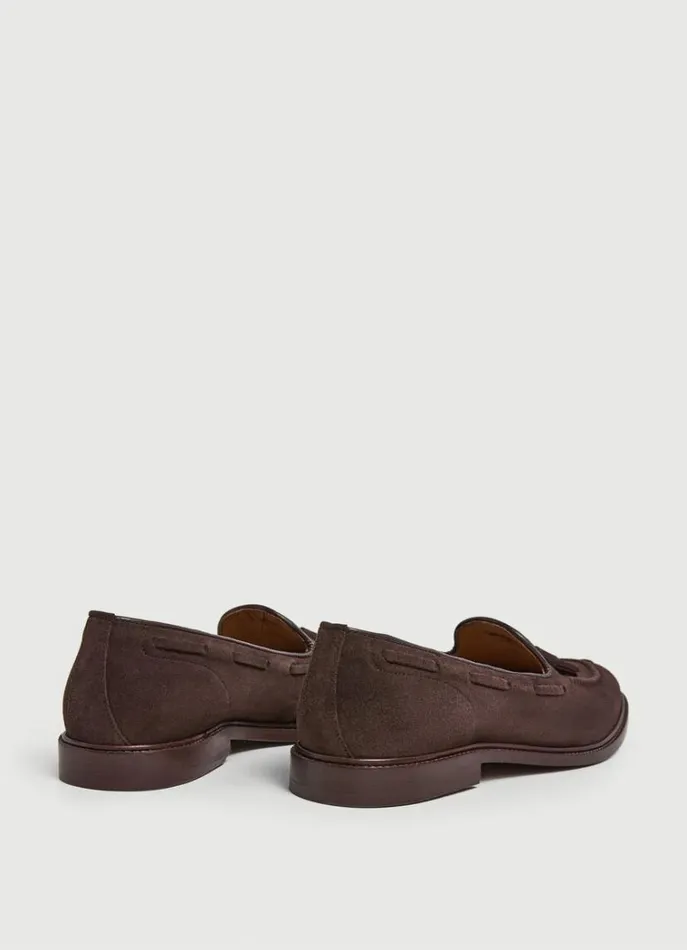 Men Casual Shoes Hackett London Moccasins With Suede Tassels Brown