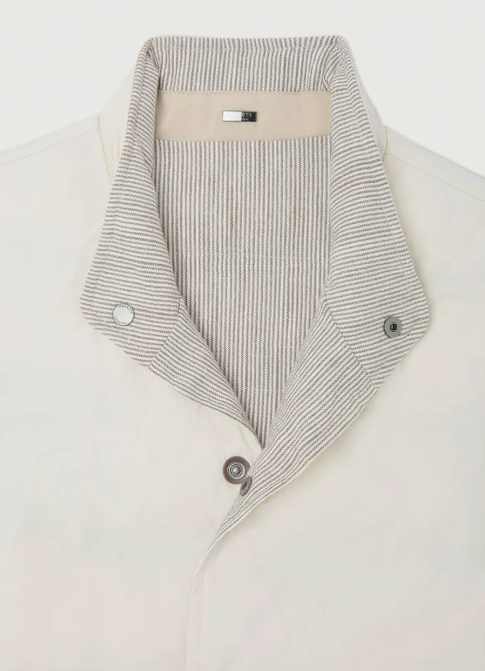 Men Coats and Jackets Hackett London Reversible Padded Gilet Beige