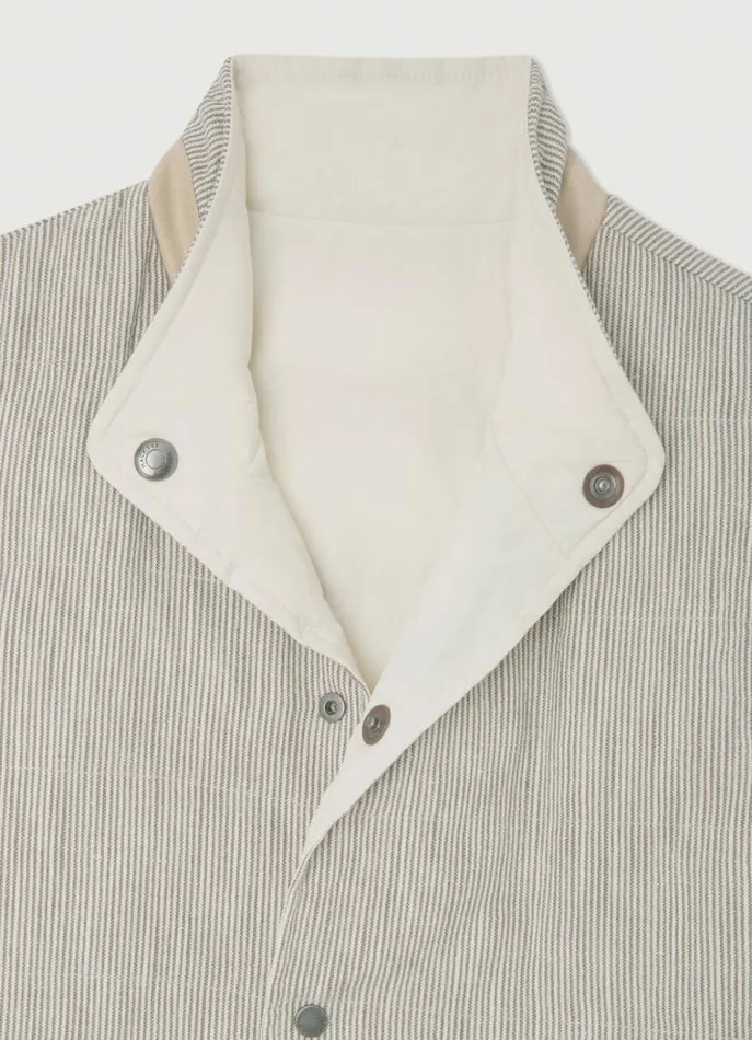 Men Coats and Jackets Hackett London Reversible Padded Gilet Beige