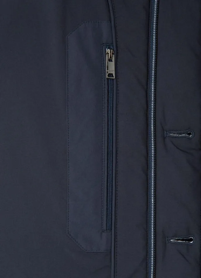 Men Coats and Jackets Hackett London Ultralight Padded Blazer Navy