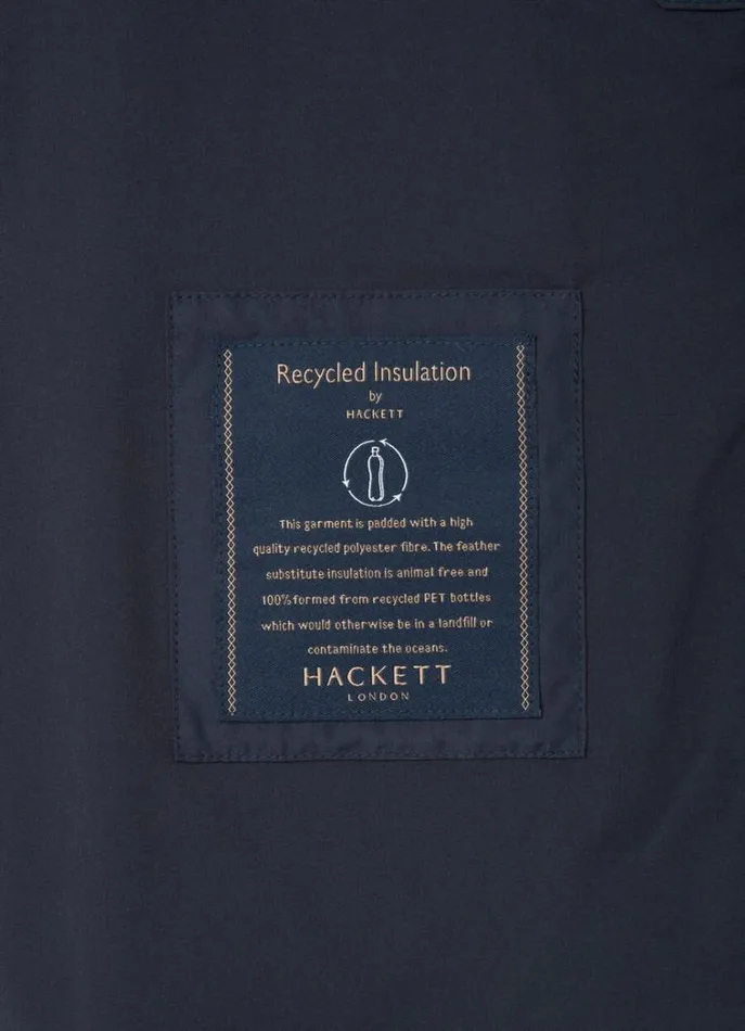 Men Coats and Jackets Hackett London Ultralight Padded Blazer Navy
