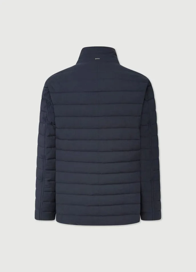 Men Coats and Jackets Hackett London Ultralight Padded Blazer Navy