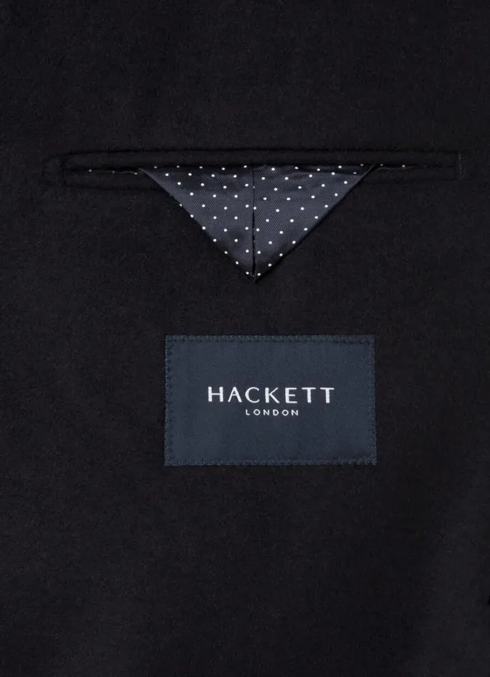 Men Coats and Jackets Hackett London Wool And Cashmere Coat Navy